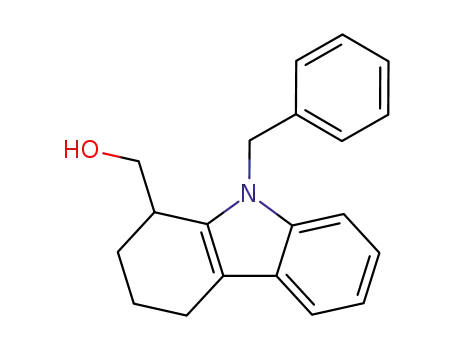Molecular Structure of 666738-07-4 (1H-Carbazole-1-methanol, 2,3,4,9-tetrahydro-9-(phenylmethyl)-)