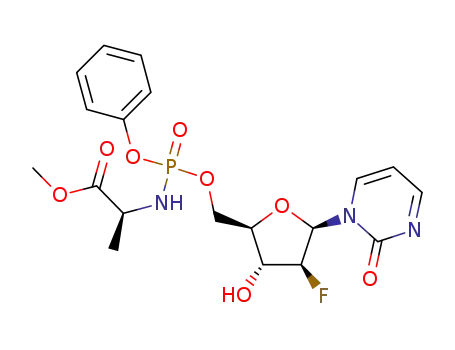 2'-β-fluoro-2'-deoxyzebularine 5'-[phenyl(methoxy-L-alaninyl)]phosphate