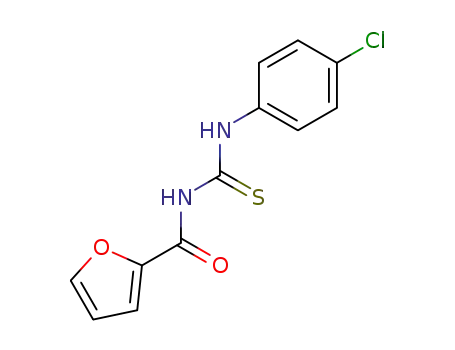 Molecular Structure of 82366-74-3 (2-Furancarboxamide, N-[[(4-chlorophenyl)amino]thioxomethyl]-)