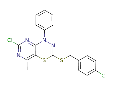 3-(4-chlorobenzylthio)-7-chloro-5-methyl-1-phenyl-1H-pyrimido[4,5-e][1,3,4]thiadiazine