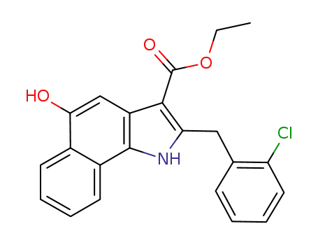 ethyl 2-(2-chlorobenzyl)-5-hydroxy-1H-benzo[g]indole-3-carboxylate
