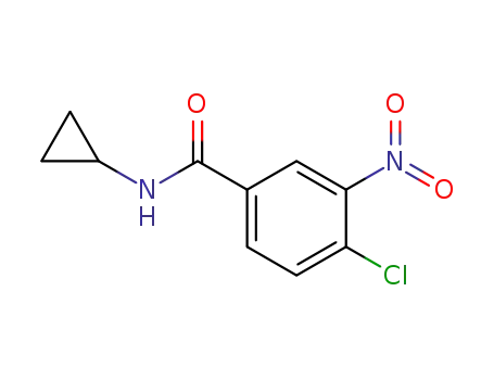 Molecular Structure of 90797-58-3 (4-CHLORO-N-CYCLOPROPYL-3-NITROBENZAMIDE)