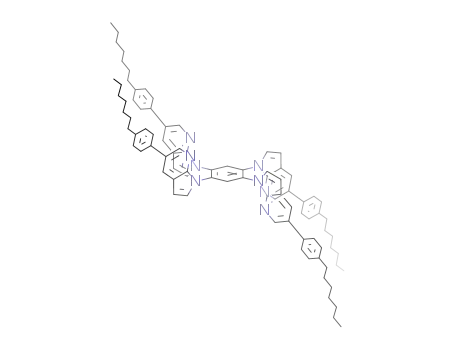 1,2,4,5-tetrakis(5-(p-C<sub>7</sub>H<sub>15</sub>Ph)-7-azaindol-1-yl)benzene