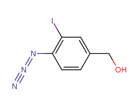 Molecular Structure of 167868-43-1 (Benzenemethanol, 4-azido-3-iodo-)