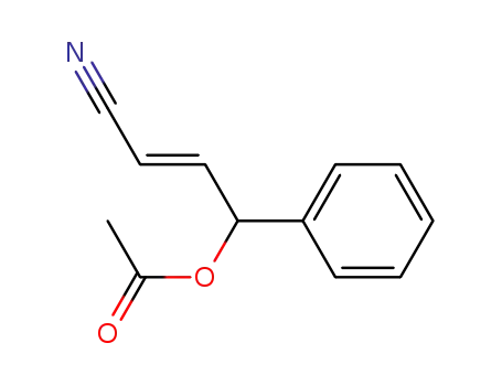 Acetic acid (E)-3-cyano-1-phenyl-allyl ester