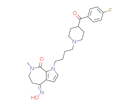 (E)-1-<4-<4-(4-fluorobenzoyl)piperidino>butyl>-4-hydroxyimino-7-methyl-1,4,5,6,7,8-hexahydropyrrolo<2,3-c>azepin-8-one