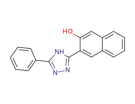 Molecular Structure of 88513-08-0 (2-Naphthalenol, 3-(5-phenyl-1H-1,2,4-triazol-3-yl)-)