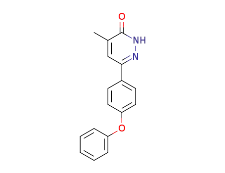 Molecular Structure of 68195-42-6 (3(2H)-Pyridazinone, 4-methyl-6-(4-phenoxyphenyl)-)