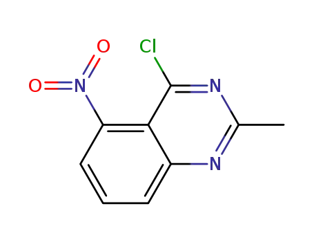 Molecular Structure of 827031-53-8 (Quinazoline, 4-chloro-2-methyl-5-nitro-)