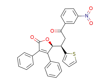 5-[3-(3-nitrophenyl)-3-oxo-1-(thiophen-2-yl)propyl]-3,4-diphenylfuran-2(5H)-one
