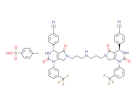 C<sub>7</sub>H<sub>8</sub>O<sub>3</sub>S*C<sub>46</sub>H<sub>37</sub>F<sub>6</sub>N<sub>9</sub>O<sub>4</sub>