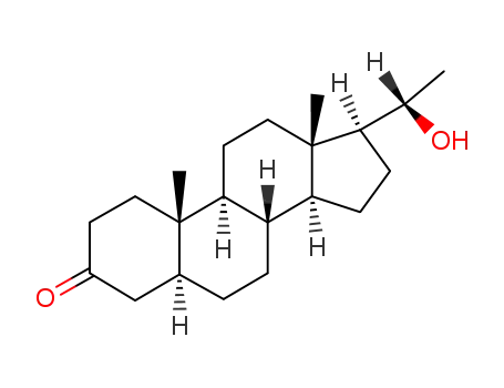 Molecular Structure of 516-59-6 (5A-PREGNAN-20A-OL-3-ONE)