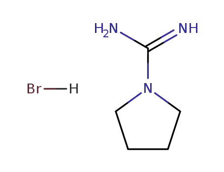 Molecular Structure of 175277-39-1 (PYRROLIDINE-1-CARBOXIMIDAMIDE HYDROBROMIDE)