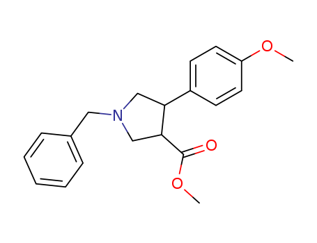 Methyl 1-benzyl-4-(4-methoxyphenyl)pyrrolidine-3-carboxylate cas  438492-38-7