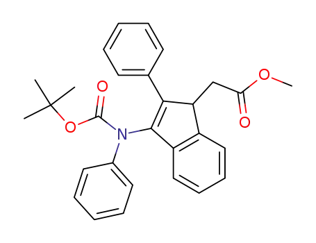 [3-(tert-butoxycarbonylphenylamino)-2-phenyl-1H-inden-1-yl]acetic acid methyl ester