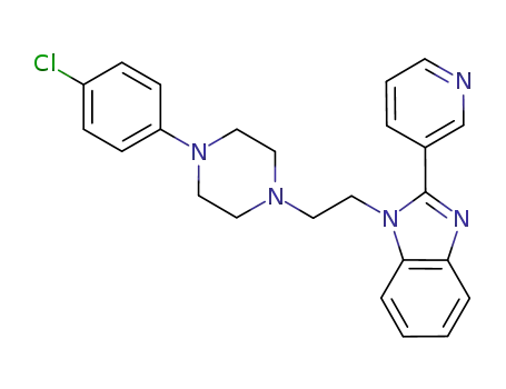 1-{2-[4-(4-chlorophenyl)piperazin-1-yl]ethyl}-2-pyridin-3-yl-1H-benzimidazole