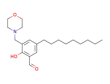 Molecular Structure of 252735-69-6 (2-hydroxy-3-(morpholinomethyl)-5-nonylbenzaldehyde)
