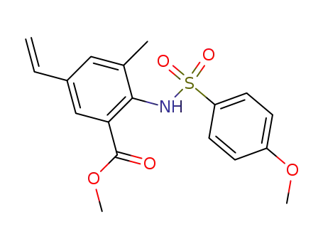 2-(4-Methoxy-benzenesulfonylamino)-3-methyl-5-vinyl-benzoic acid methyl ester