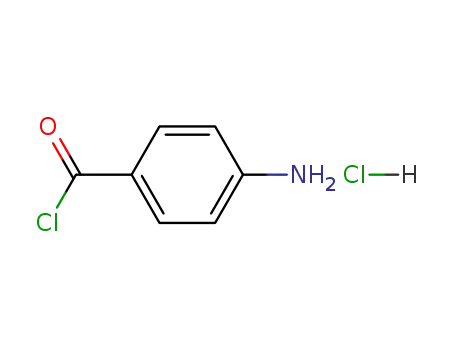 Molecular Structure of 3016-64-6 (Benzoyl chloride, 4-amino-, hydrochloride)