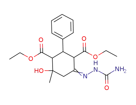 diethyl 4-hydroxy-4-methyl-2-phenyl-6-semicarbazonocyclohexane-1,3-dicarboxylate