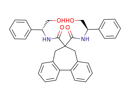 Molecular Structure of 545358-12-1 (6,6-bis[N-(1'R)-(1'-phenyl-2'-hydroxyethyl)carbamoyl]dibenzo[a,c]-1,3-cycloheptadiene)