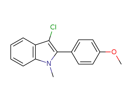 3-chloro-2-(4-methoxyphenyl)-N-methylindole