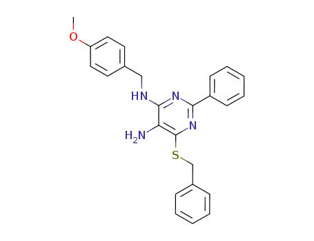 N<sup>4</sup>-(p-methoxyphenylmethyl)-2-phenylpyrimidine-6-phenylmethanesulfanyl-4,5-diamine