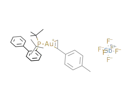 [P(tBu)2o-biphenyl]Au[η2-4-methylstyrene]SbF6