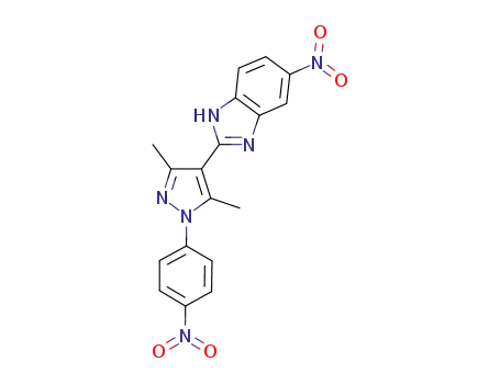 1H-Benzimidazole,
2-[3,5-dimethyl-1-(4-nitrophenyl)-1H-pyrazol-4-yl]-5-nitro-