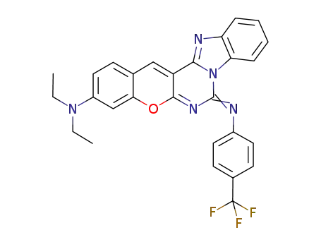 N,N-diethyl-7-[(4-trifluoromethyl)imino]-7H-chromeno[2',3':4,5]pyrimido[1,6-a]benzimidazol-3-amine