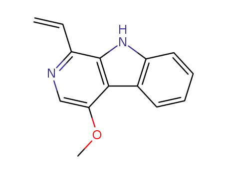 Molecular Structure of 26585-13-7 (1-Vinyl-4-methoxy-β-carboline)