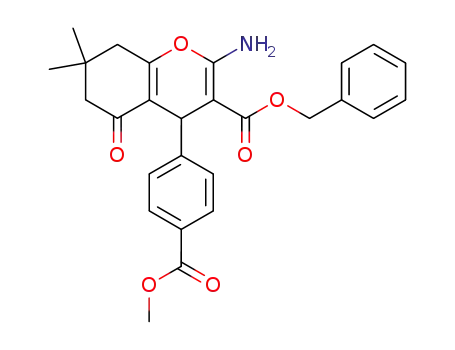 benzyl 2-amino-4-[4-(methoxycarbonyl)phenyl]-7,7-dimethyl-5-oxo-5,6,7,8-tetrahydro-4H-chromene-3-carboxylate