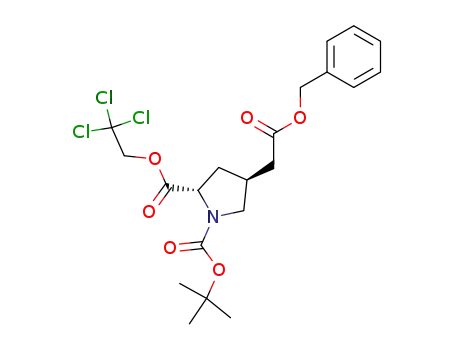 1-(1,1-Dimethylethyl) 2-(2,2,2-trichloroethyl) (2S,4S)-4-[2-oxo-2-(phenylmethoxy)ethyl]-1,2-pyrrolidinedicarboxylate