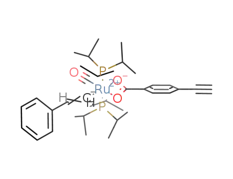 Ru(CH=CHPh)(4-ethynylbenzoato)(CO)(P(i)Pr<sub>3</sub>)2