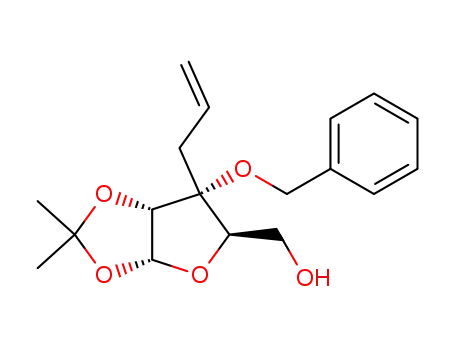 ((3aR,5R,6R,6aR)-6-Allyl-6-benzyloxy-2,2-dimethyl-tetrahydro-furo[2,3-d][1,3]dioxol-5-yl)-methanol