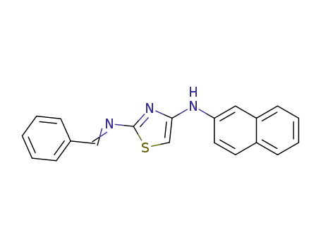 N<sup>4</sup>-Naphthalen-2-yl-N<sup>2</sup>-[1-phenyl-meth-(E)-ylidene]-thiazole-2,4-diamine