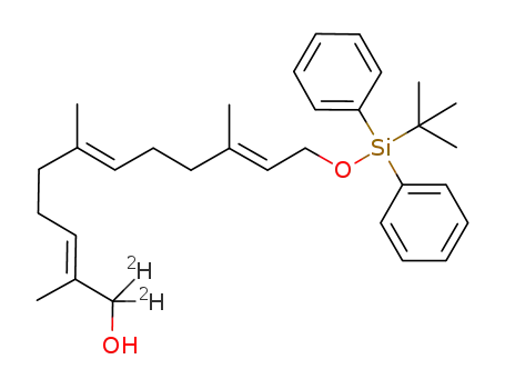 (2E,6E,10E)-12-(tert-butyldiphenylsilyloxy)-2,6,10-trimethyldodeca-2,6,10-trien-1-ol-1,1-d2
