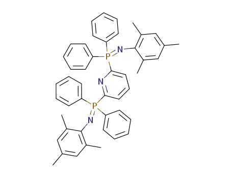 Molecular Structure of 288262-98-6 (2,6-bis(P,P-diphenyl-N-mesityl-iminophosphoranyl)pyridine)