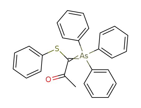 α-phenylthio acetylmethylene triphenylarsine