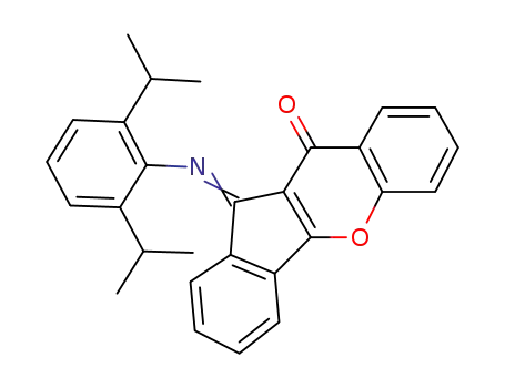 Molecular Structure of 1234675-39-8 (11-((2,6-diisopropylphenyl)imino)indeno[1,2-b]chromen-10(11H)-one)