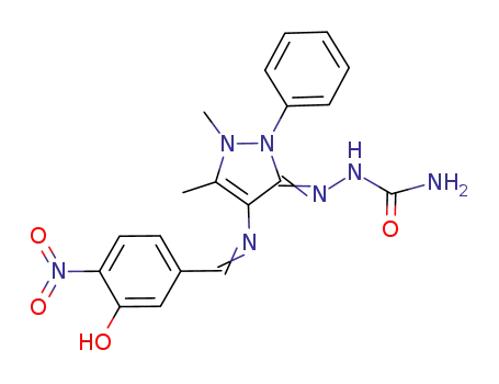 4-(3'-hydroxy-4'-nitrobenzaldehydene)amino-2,3-dimethyl-1-phenyl-3-pyrazolin-5-semicarbazone