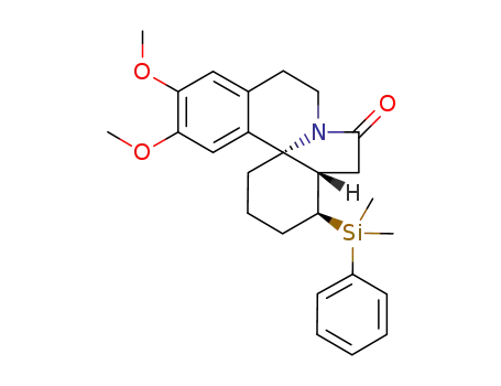 4-(dimethylphenylsilyl)-11,12-dimethoxy-1,2,3,4,4a,5,8,9-octahydroindolo[7a,1-a]isoquinolin-6-one