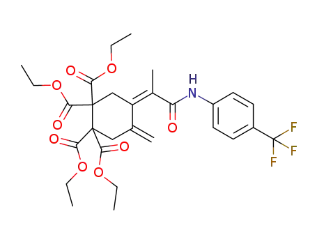 (Z)-tetraethyl 4-methylene-5-(1-oxo-1-(4-(trifluoromethyl)phenylamino)propan-2-ylidene)cyclohexane-1,1,2,2-tetracarboxylate