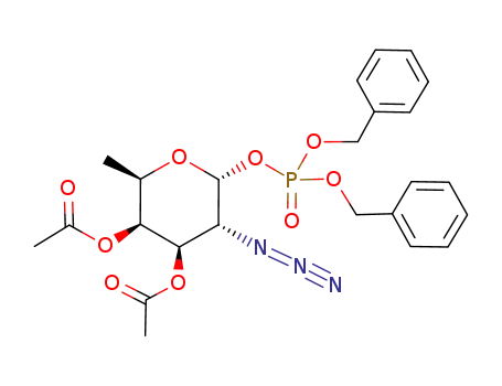 (2-azido-3,4-di-O-acetyl-2-deoxy-α-D-fucopyranosyl) dibenzyl phosphate