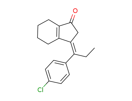 (Z)-3-(1-(4-chlorophenyl)propylidene)-2,3,4,5,6,7-hexahydroinden-1-one