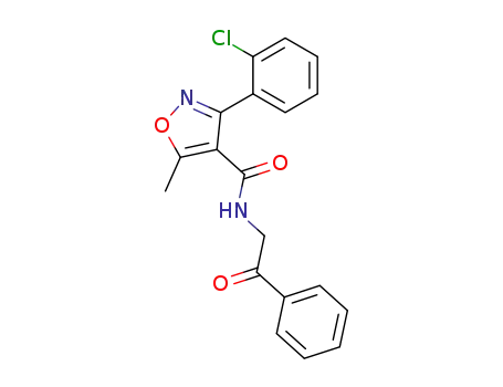 3-(2-chlorophenyl)-5-methyl-N-(2-oxo-2-phenylethyl)-4-isoxazolecarboxamide