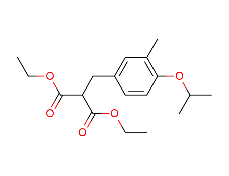 Molecular Structure of 355409-64-2 ((3-methyl-4-iso-propoxybenzyl)malonic acid diethyl ester)