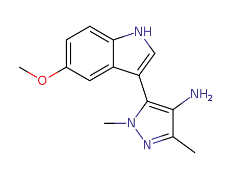 3-(4-amino-1,3-dimethylpyrazol-5-yl)-5-methoxyindole