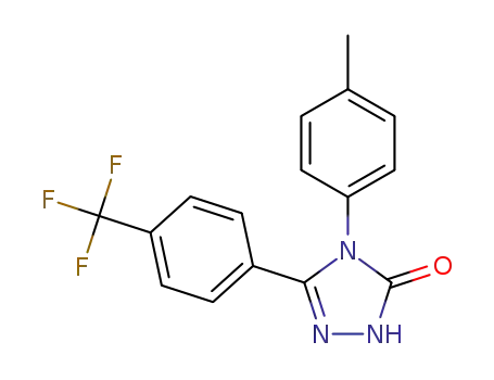 2,4-dihydro-4-(4-methylphenyl)-5-[4-(trifluoromethyl)phenyl]-3H-1,2,4-triazol-3-one