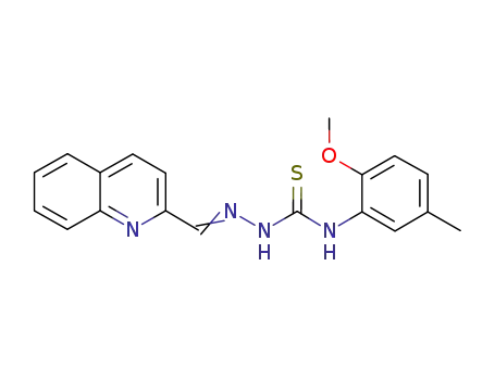N-(2-methoxy-5-methylphenyl)-2-(quinolin-2-ylmethylene)hydrazinecarbothioamide